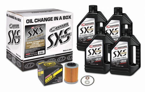 SXS CAN-AM OIL CHANGE KIT 5W-40 FULL-SYN MAVERICK X3  SKU# 90-469013-CA