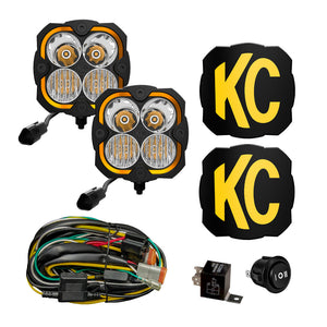 KC HiLiTES FLEX ERA® 4 - 2-LIGHT SYSTEM - 80W COMBO BEAM - #287